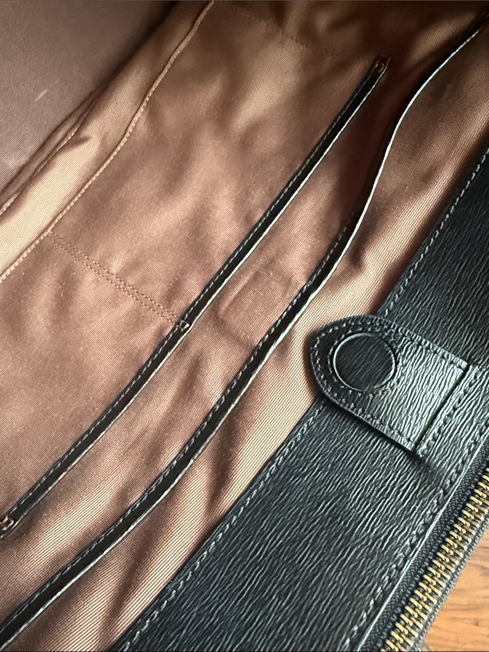 LAUREN Ralph Lauren 🖤NEWBURY🖤 DOUBLE ZIP LARGE TOTE BAG 🌟EUC🌟 - Picture 12 of 17